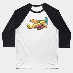 Cartoon Plane Kids | Tshirt & Gift Baseball T-Shirt